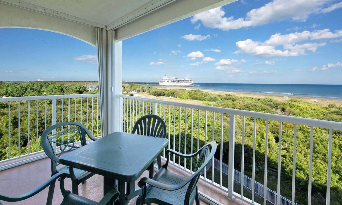 Port Canaveral Condo | 2-Bedroom Ocean Front in Cape Canaveral Beach Resort with free Water Park!