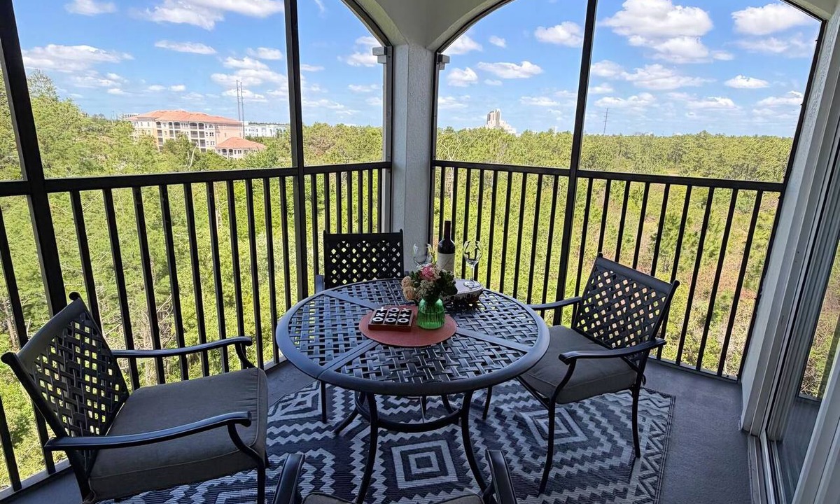 Florida Central Atlantic Coast Condo | Boutique Luxury Condo Private Balcony Lake Views Near Disney