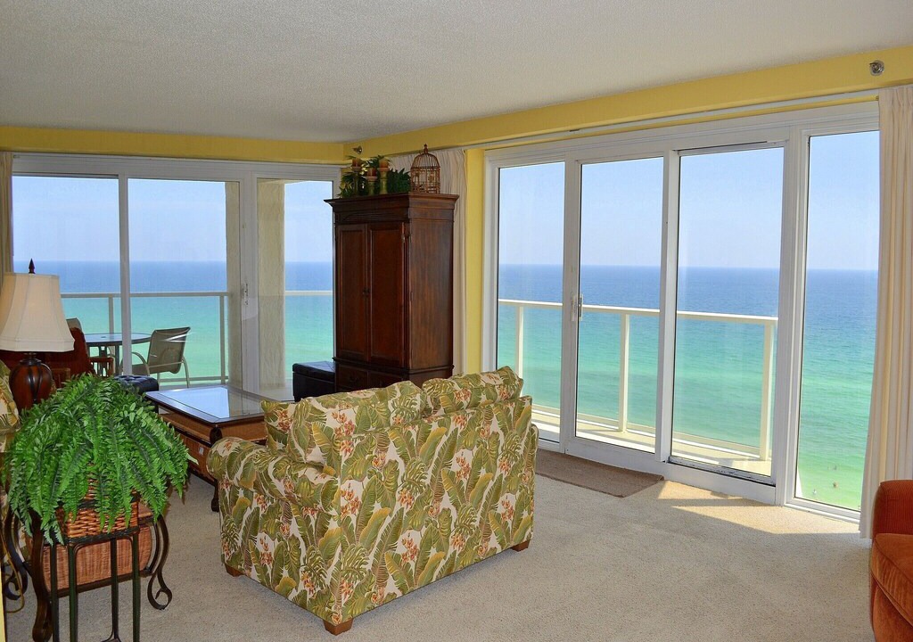 Sandestin Condo | Gorgeous 180* views of the Gulf & beach with unique, wrap-around balcony!