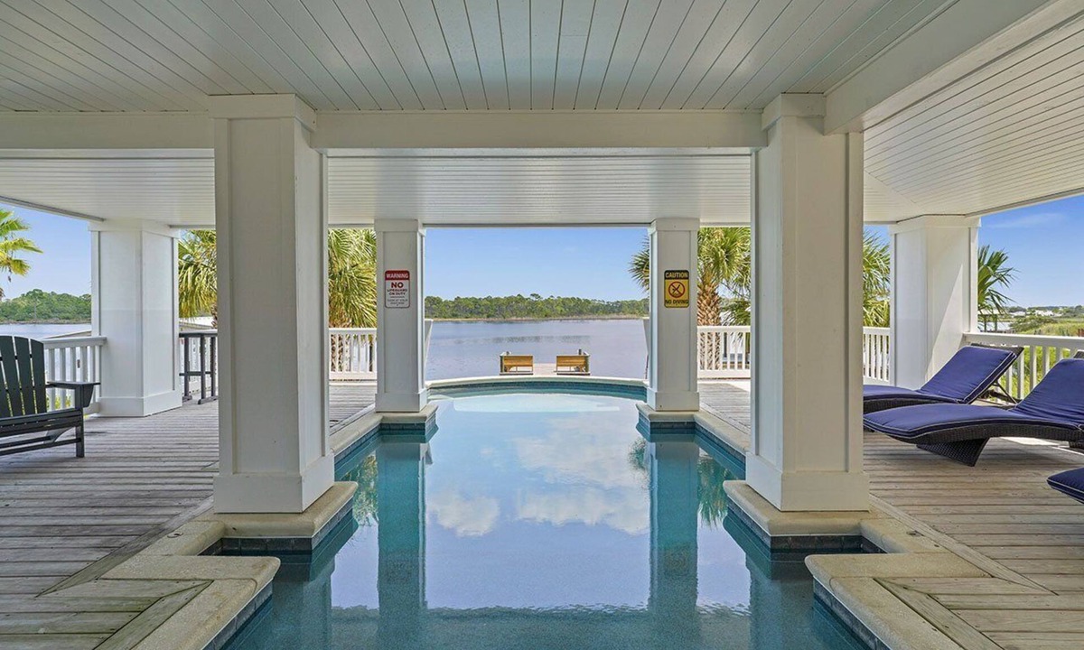 Grayton Beach House | Just B - Luxury Vacation Lakefront Home with Private Pool & Dock