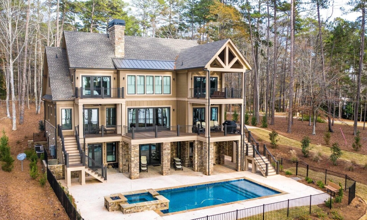 Greensboro House | Luxurious 2019-5 Bedroom Lakefront Home. Available April 1-15, 2025