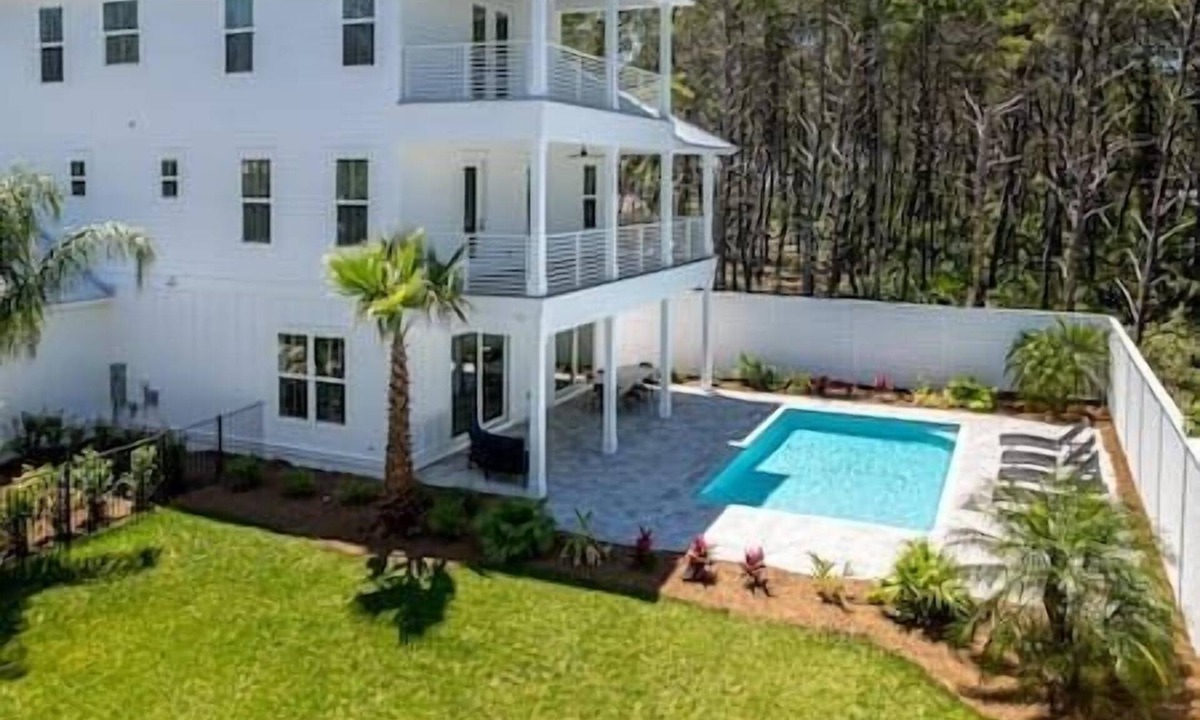 Inlet Beach House | New 6br, Sleeps 24, Priv Heated Pool
