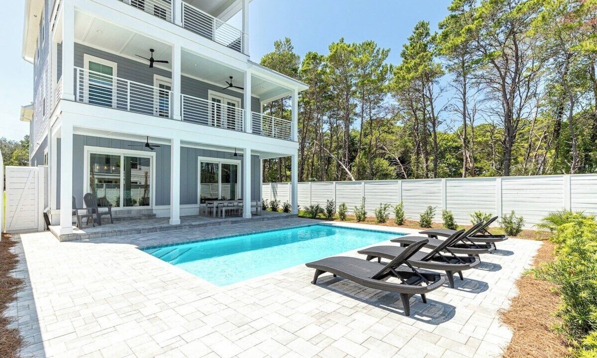 Inlet Beach House | New-Private Pool-Beach-Game Room