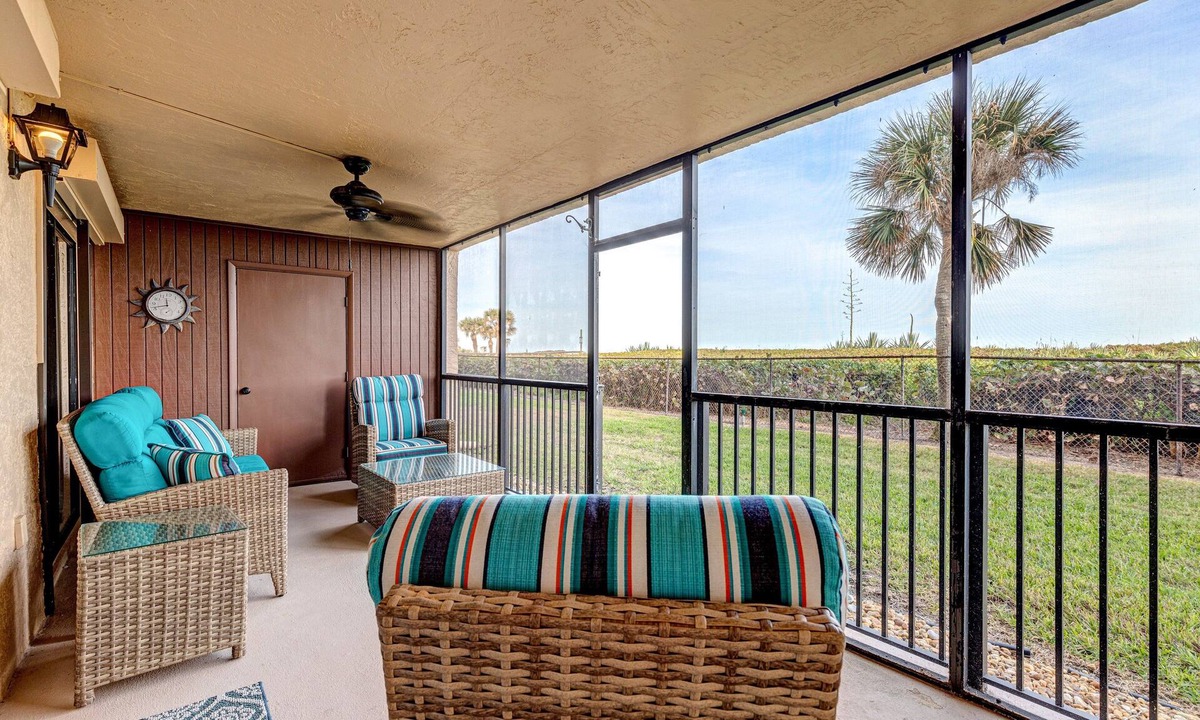 Chandler Park Condo | Ocean Serenity: Oceanfront Haven with Pool Access, Sauna Sessions, and Private Screened-in Patio!