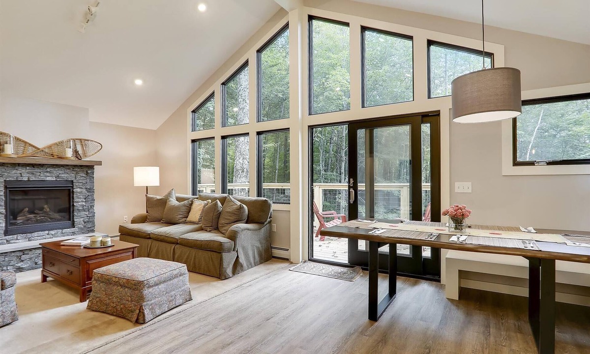 Stowe Area House | Owls' Nest: 3 br, gas fireplace, deck, firepit, seasonal community pool!
