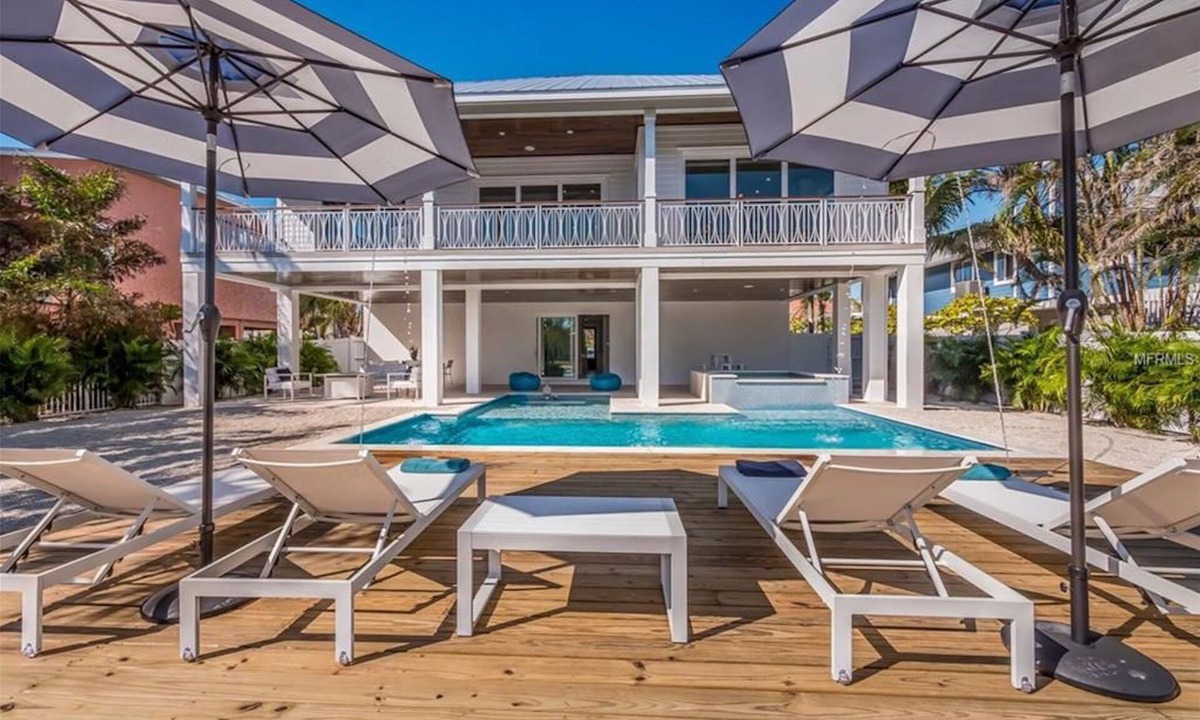 Anna Maria House | Sea La Vie Beach House - Luxury Home w/Pool, Spa, Dock & Canal Access on Anna Maria
