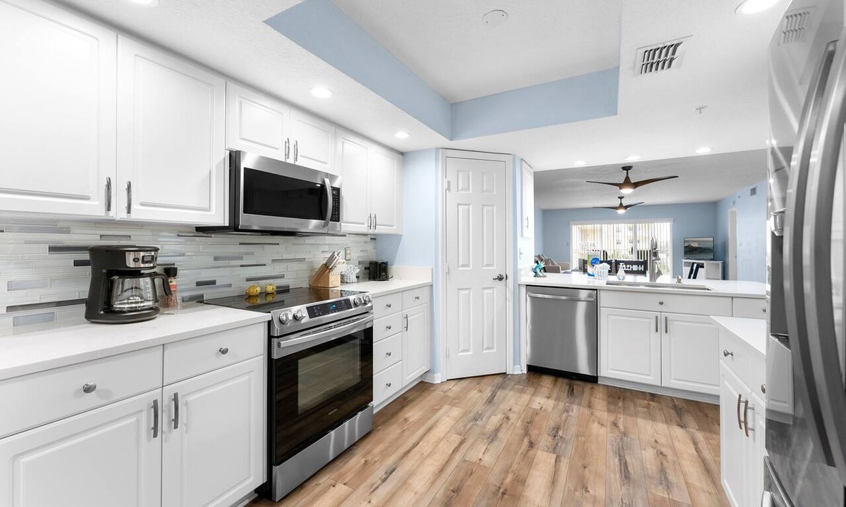 Port Canaveral Condo | Stunning Beach Beauty - Chef's Kitchen - Near Port w/Pool!