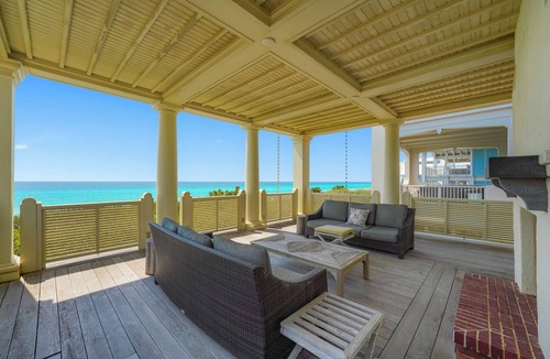 Seaside House | Beachfront Luxury in Seaside, Sleeps 24! Wow Porches & Gulf Views + 2 Bikes!