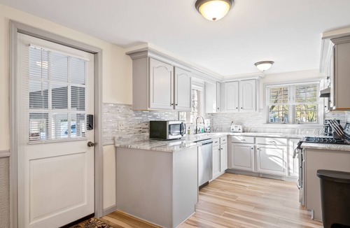 Queensbury House | Beautiful 3-story home with private pool, deck, grill, fireplace, game room, W/D