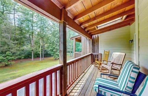 Cashiers House | Beautiful townhouse surrounded by nature, grill, shared hot tub, pool, & tennis