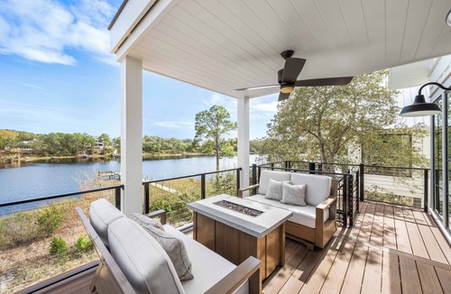Seacrest Cabin | Bella Vista & Coastal Chateau: Lakefront Retreat with Dock, Kayaks, Bikes & Fire Pit