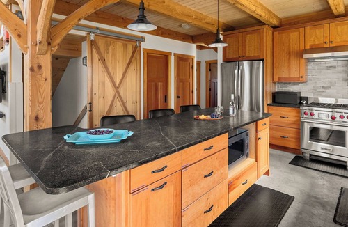 Warren House | Blue Moon Mountain Home. < 1 mile from Sugarbush. View of ski trails. Hot tub.