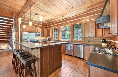 Olympic Valley House | Bullshead By Tahoe Getaways - Pet-Friendly 4700SQ FT Luxury Riverfront Estate w Hot Tub