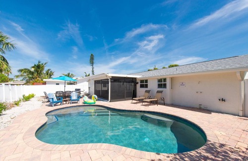 Anna Maria House | Charming House with Private Heated Pool, Lanai. Great location to beach & shops