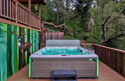 Camp Meeker House | Forest Retreat Sauna, Plunge, Jacuzzi and Views