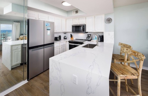 Fort Walton Beach Condo | GD 307: Seaglass Cove - Step Out, Chill Out. Beachfront Living at Its Best!