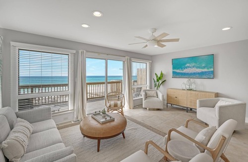 Gulf Pines House | Gulf-Front Townhome with Private Deck, Views and Direct Beach Access