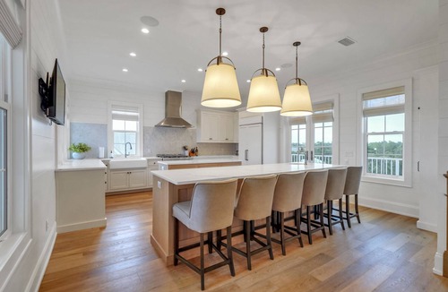 Seacrest House | Gulf views! 2 minute walk to beach. Large pool and outdoor space! 7 bikes, LSV!