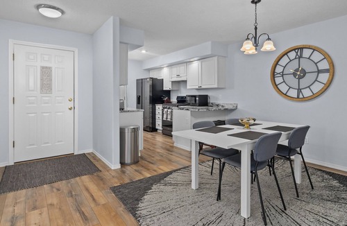 Keizer House | Inviting 2BR Half-Plex-Equipped Kitchen & Garage