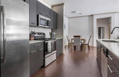 Wetmore Apartment | Landing | Chic 2BD, Yoga Studio, Gym