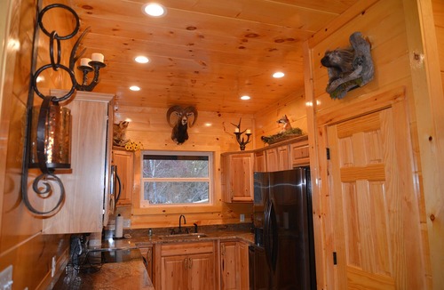 Gatlinburg Cabin | Luxury 5 King Suites, 5 Bath Log Cabin Close to Town & Trolley