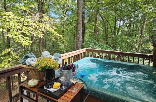 Clarkesville Ski Chalet | Luxury Chalet Near Helen Hot Tub, Fire Pit, Pool Table, Hammock & Creek