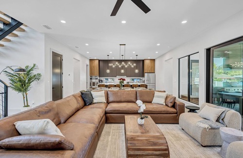 Downtown House | Modern Home + Heated Pool + Spa + Walkable Downtown + Short Drive to Beaches