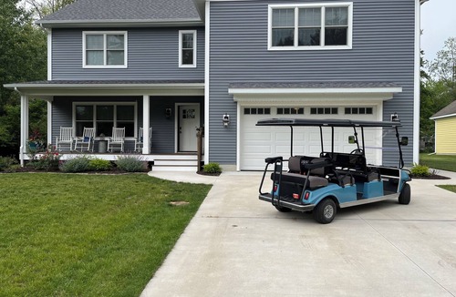 West Wing Estates House | New South Haven Getaway with large 16 by 40 salt water inground pool and hot tub