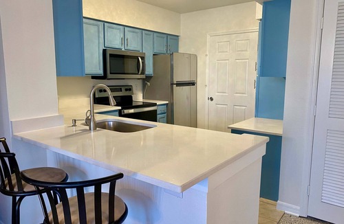Park East Apartment | Resort living w/Pool, Furnished + Stocked, close to Beach and SMH Hospital, safe