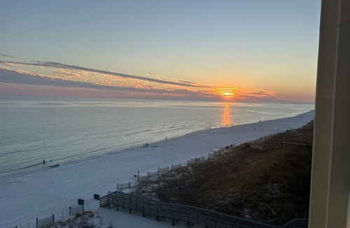 Fort Walton Beach Condo | SD 712: Wave Whisperer - Your Front Row Seat to Beachfront Bliss!