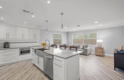 Gulf Gate Estates House | Silver Palm Retreat: Pool, Game Room & Walkable to Gulf Gate Dining