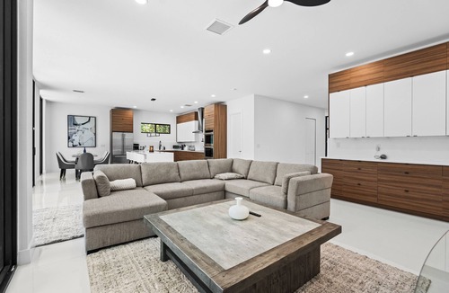 Southgate House | Stylish Pool Home 4BR Near Siesta Key "Palm Noir"