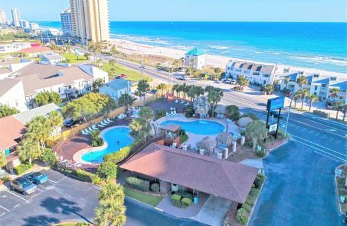 West Panama City Beach House | The Salty Suite Beach House- heated pool! hot tub! pet and family friendly! No elevators! Park at your door!
