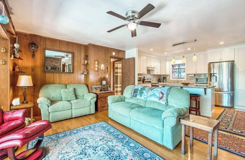 Lake Junaluska House | Upper unit lakefront home with lake views, wood fireplace, shared outdoor pool
