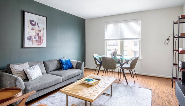 Airy Logan Circle 2BR w. Gym, W/D, near 14th St Shops, by Blueground