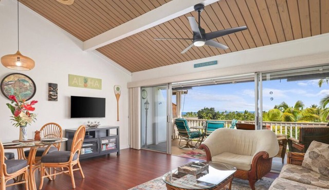 Aloha Condos, Keauhou Resort, Condo 111, Ocean View
