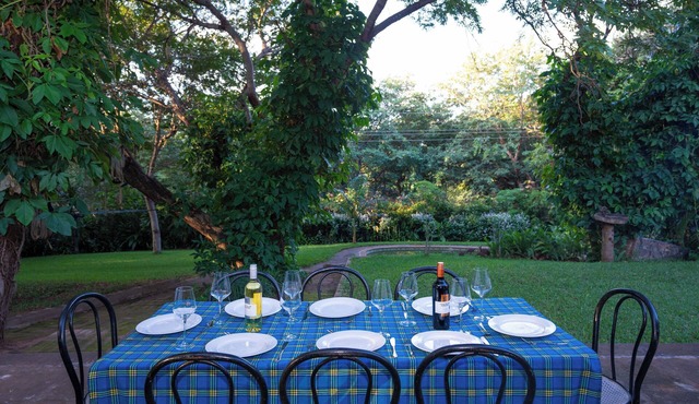 Beautiful home, lush garden, and pool. Walking distance to town and waterfall.