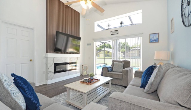 Beautifully updated three bedroom, two bath pool home with spa and games room!
