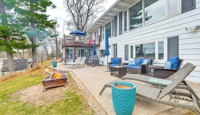 Dock, Deck & View: Lakefront Chippewa Falls Studio