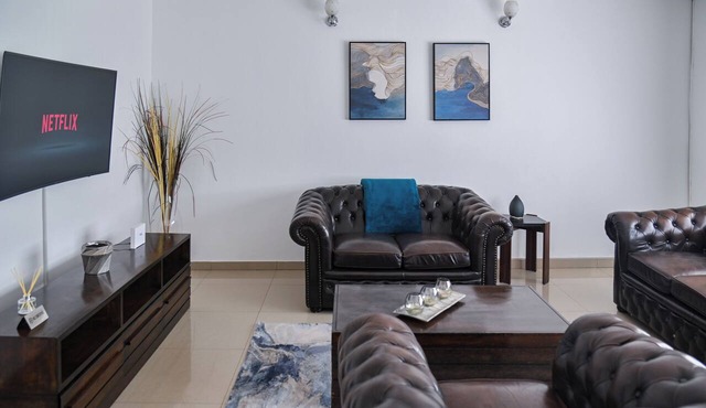 Enjoyable 3-bedroom apartment with back up power, DSTV, Wi-fi in vibrant Lusaka