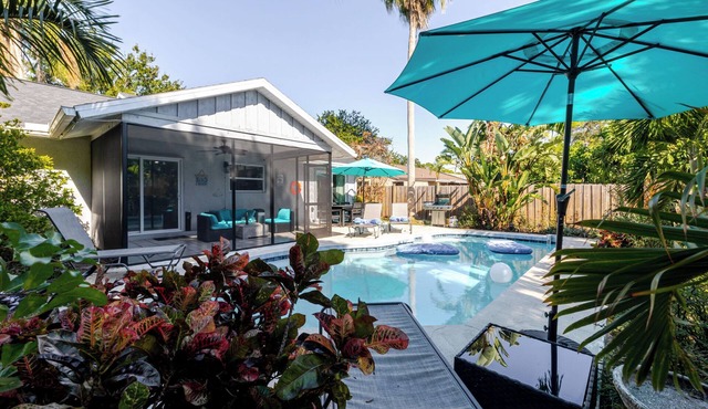 Sarasota Summer House - Beautiful Pool in a Jungle Oasis