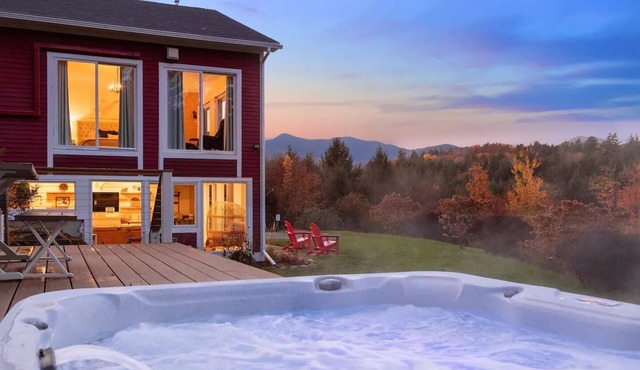 Stowe Retreat w/Hot Tub & Mountain Views - Close to Skiing & Family-friendly