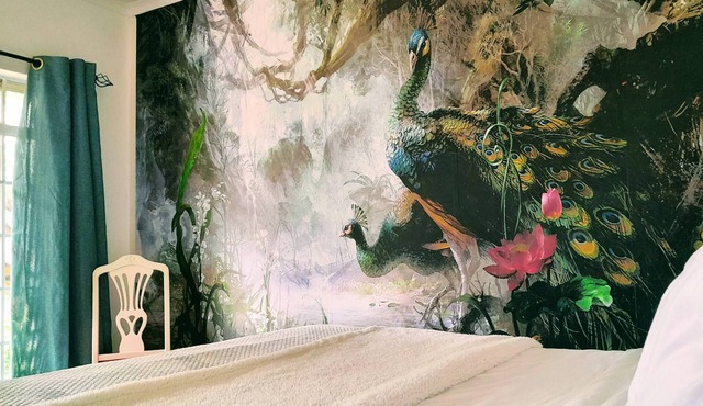 Zebras Dazzle B&B | The Peacock room - full of romance and style
