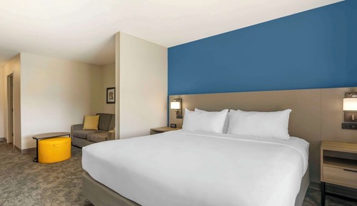 Suite, 1 King Bed with Sofa bed, Accessible, Non Smoking (Roll-In Shower)