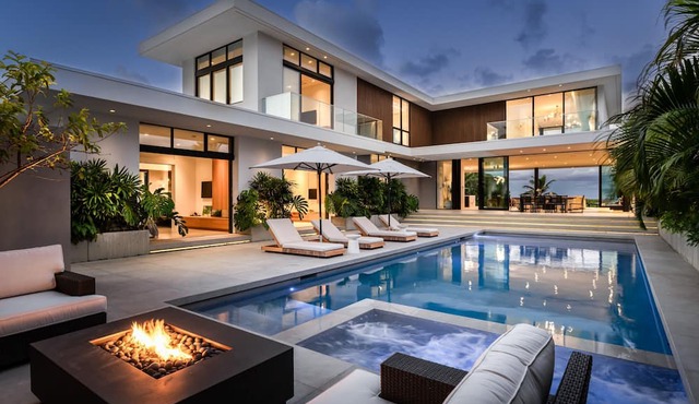 Kailua Beach Escape by Gather: Luxury Beachfront Estate w/Pool, Hot Tub & Views